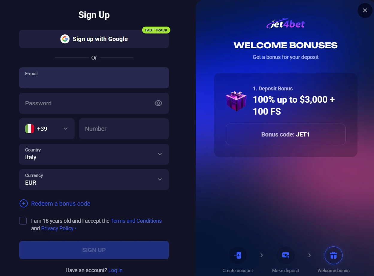 Jet4Bet Registration Australia: Account Setup and Verification